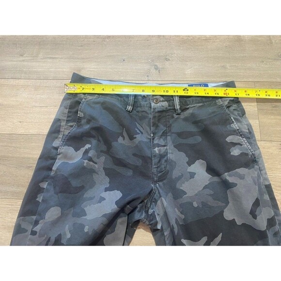 Polo Ralph Lauren Pants Mens 34x30 Gray Camo Stretch Straight Fit Chino Twill - Picture 5 of 9